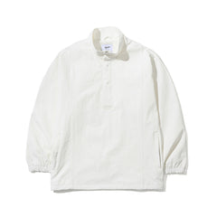 Comfortable Pullover Snap Jacket White