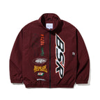 Bsr Sporty Track Jacket Burgundy