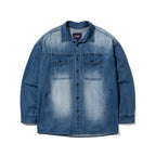 Over Fit Denim Shirts Brush Blue