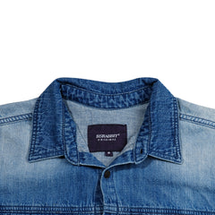 Over Fit Denim Shirts Brush Blue