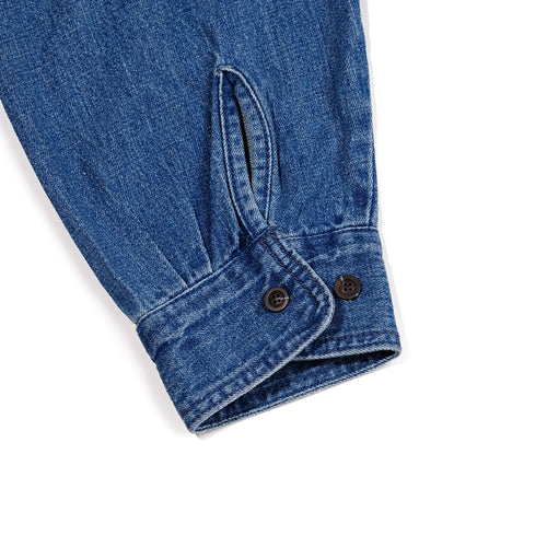 Over Fit Denim Shirts Brush Blue