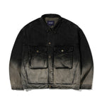 Big Cargo Loosefit Denim Jacket Vintage Black