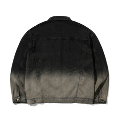 Big Cargo Loosefit Denim Jacket Vintage Black