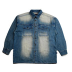 Over Fit Denim Shirts Vintage Blue