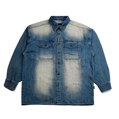 Over Fit Denim Shirts Vintage Blue