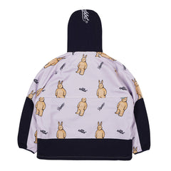 Royal Fleece Hooded Jacket Big Bear Rabbit Purple