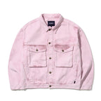 Big Cargo Loosefit Denim Jacket Pigment Pink