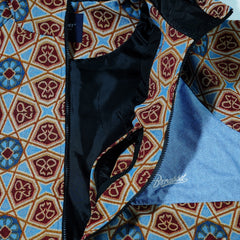 Ethnic Hooded Jacket Beige Sky