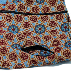 Ethnic Hooded Jacket Beige Sky