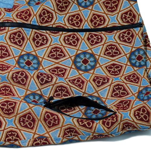 Ethnic Hooded Jacket Beige Sky