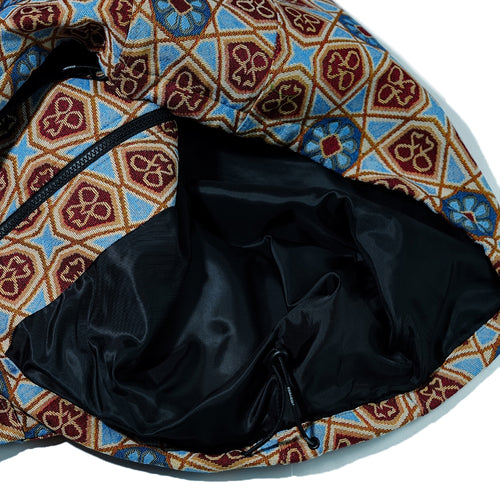 Ethnic Hooded Jacket Beige Sky