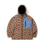 Ethnic Hooded Jacket Beige Sky