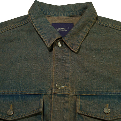 Big Cargo Loosefit Denim Jacket Brown