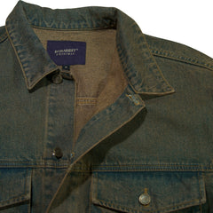 Big Cargo Loosefit Denim Jacket Brown