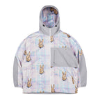 Royal Fleece Hooded Jacket Bear Rabbit Pastel Check