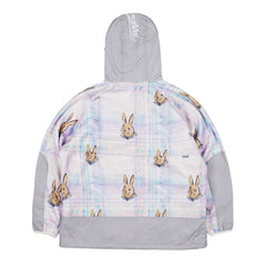 Royal Fleece Hooded Jacket Bear Rabbit Pastel Check