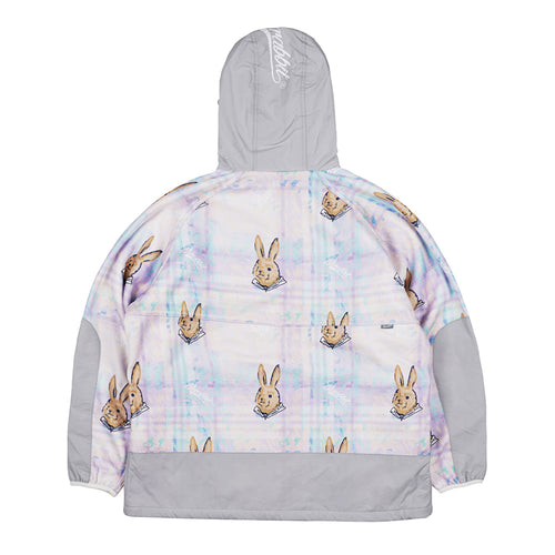 Royal Fleece Hooded Jacket Bear Rabbit Pastel Check
