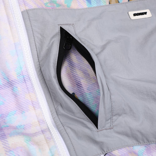 Royal Fleece Hooded Jacket Bear Rabbit Pastel Check