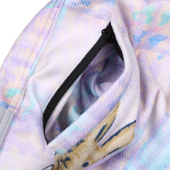 Royal Fleece Hooded Jacket Bear Rabbit Pastel Check