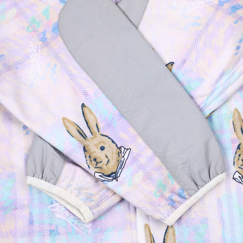 Royal Fleece Hooded Jacket Bear Rabbit Pastel Check