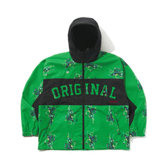3D Trippy Rb Hooded Jacket Green