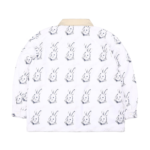 Bearrabbit Collar Fleece Shirt White
