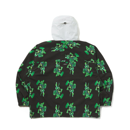 3D Trippy Rb Hooded Jacket Black