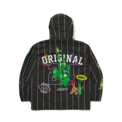 Rainbow Tr Stripe Hooded Jacket Black