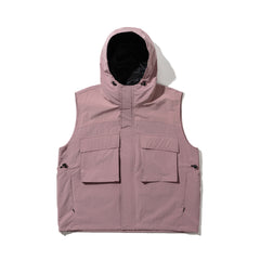 Big Pocket Hooded Vest Indy Pink