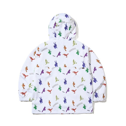 Rainbow Tr Hooded Anorak Jacket White