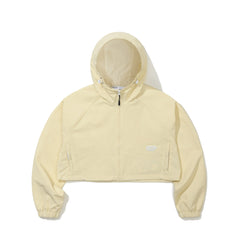 Daily Hooded Crop Jacket Cream (For Women)