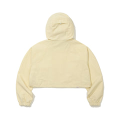 Daily Hooded Crop Jacket Cream (For Women)