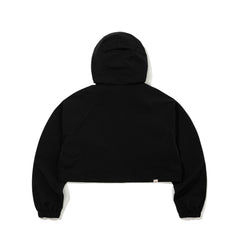 Daily Hooded Crop Jacket Black (For Women)