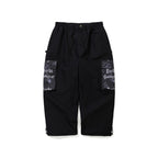 Bsrxgoongear Peace Cargo Wide Track Pants Black