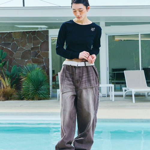 BSR26SSWT004 model wearing product no color mask