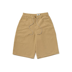 Carpenter Loosefit Cotton Short Pants Beige