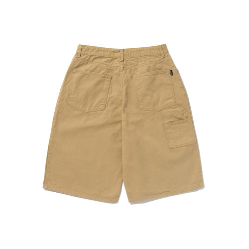Carpenter Loosefit Cotton Short Pants Beige