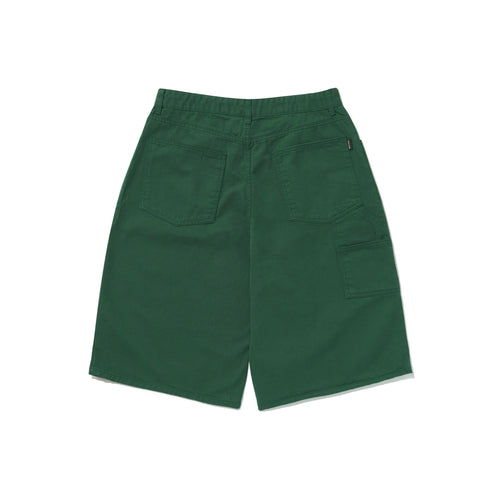 Carpenter Loosefit Cotton Short Pants Deep Green