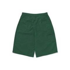 Carpenter Loosefit Cotton Short Pants Deep Green