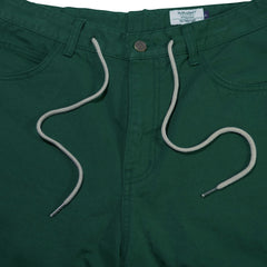 Carpenter Loosefit Cotton Short Pants Deep Green