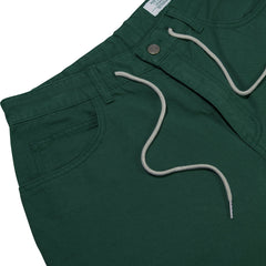 Carpenter Loosefit Cotton Short Pants Deep Green