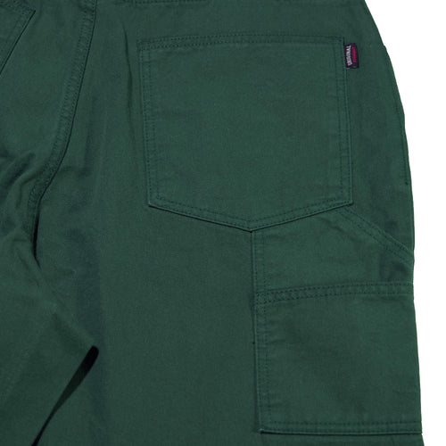 Carpenter Loosefit Cotton Short Pants Deep Green