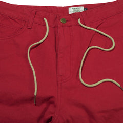 Carpenter Loosefit Cotton Short Pants Burgandy