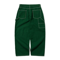 Work Widefit Oxford Pants Green