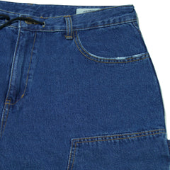 Work Widefit Denim Pants Deep Blue