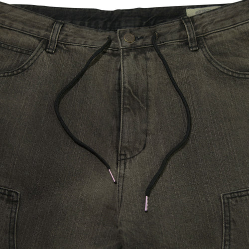 Work Widefit Denim Pants Black