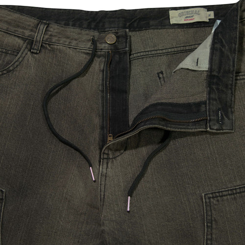 Work Widefit Denim Pants Black