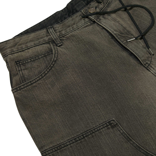 Work Widefit Denim Pants Black