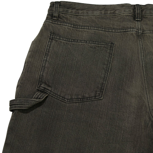 Work Widefit Denim Pants Black