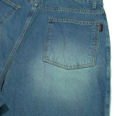 Work Loosefit Denim Short Pants Blue